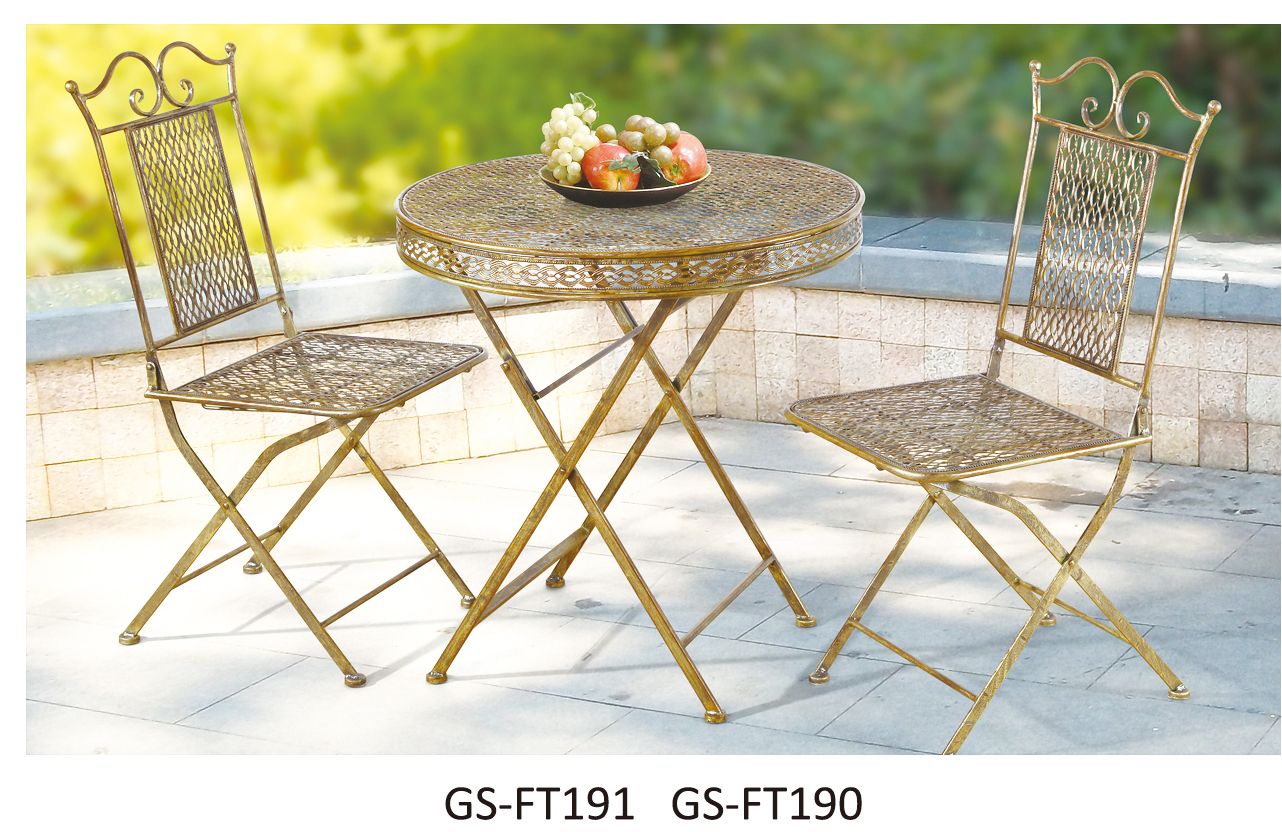 2019 Good Quality Patio Bistro Set - 3pc garden table set—GS-FT190/191 – Xinhai
