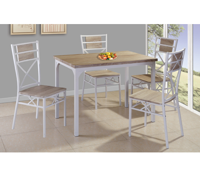 Factory wholesale Real Wood Kitchen Table Set - 5pc dining set GS-5169 – Xinhai
