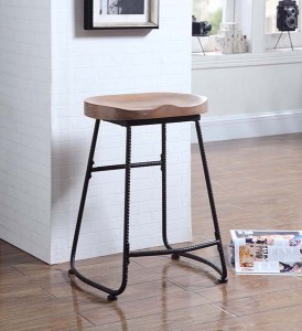 Factory supplied China Stainless Steel Frame Bar Stool with PU and Leather Cushion