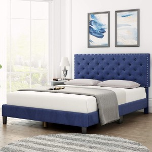 Upholstered bed with nail BD-5056