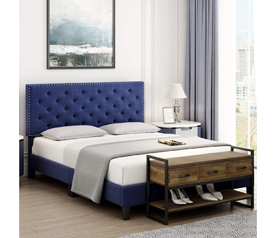 Upholstered bed with nail BD-5056 Featured Image