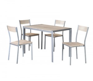 Short Lead Time for Modern Dinning Table - 5pc modern dining table set GS-5201 – Xinhai