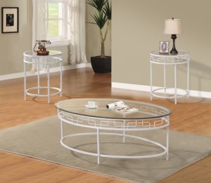 GS-CT622 3PC GLASS COFFEE TABLE SET