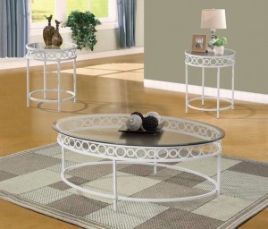 GS-CT622 3PC GLASS COFFEE TABLE SET