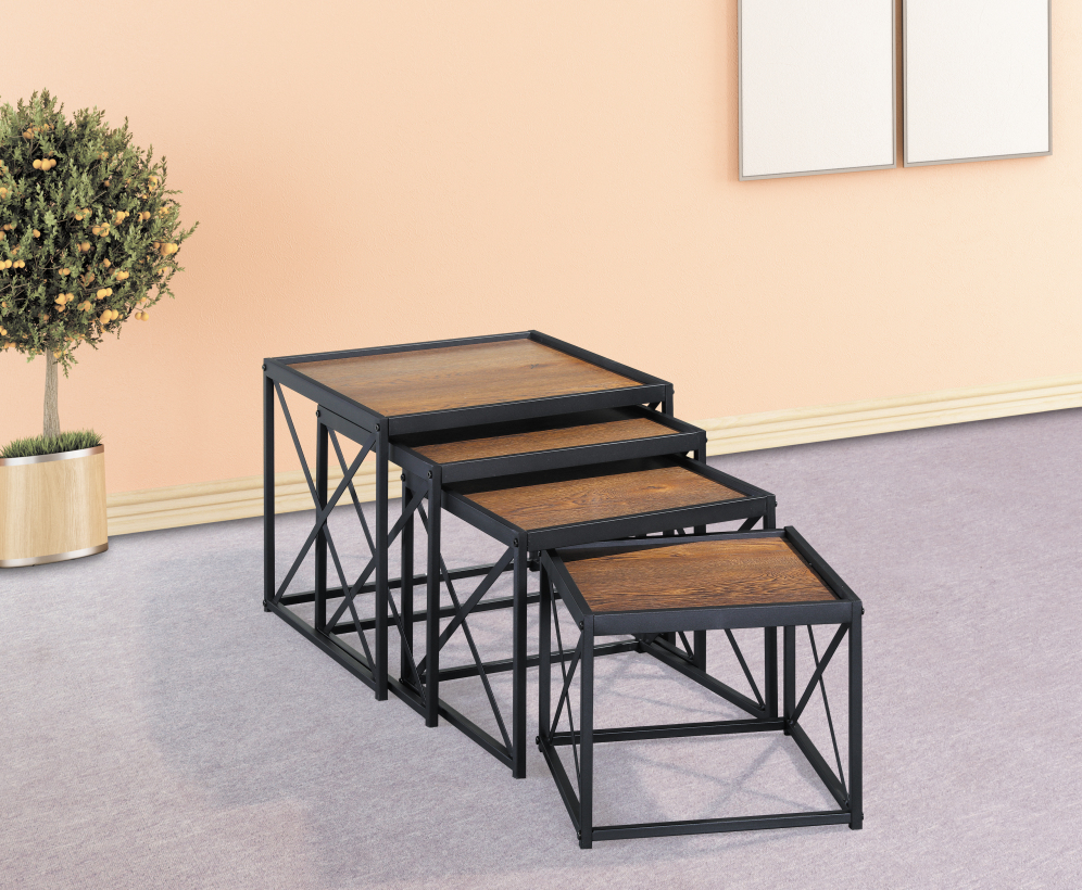 Factory source Metal Bookcase - Set of 4 table set—GS-CT949 – Xinhai