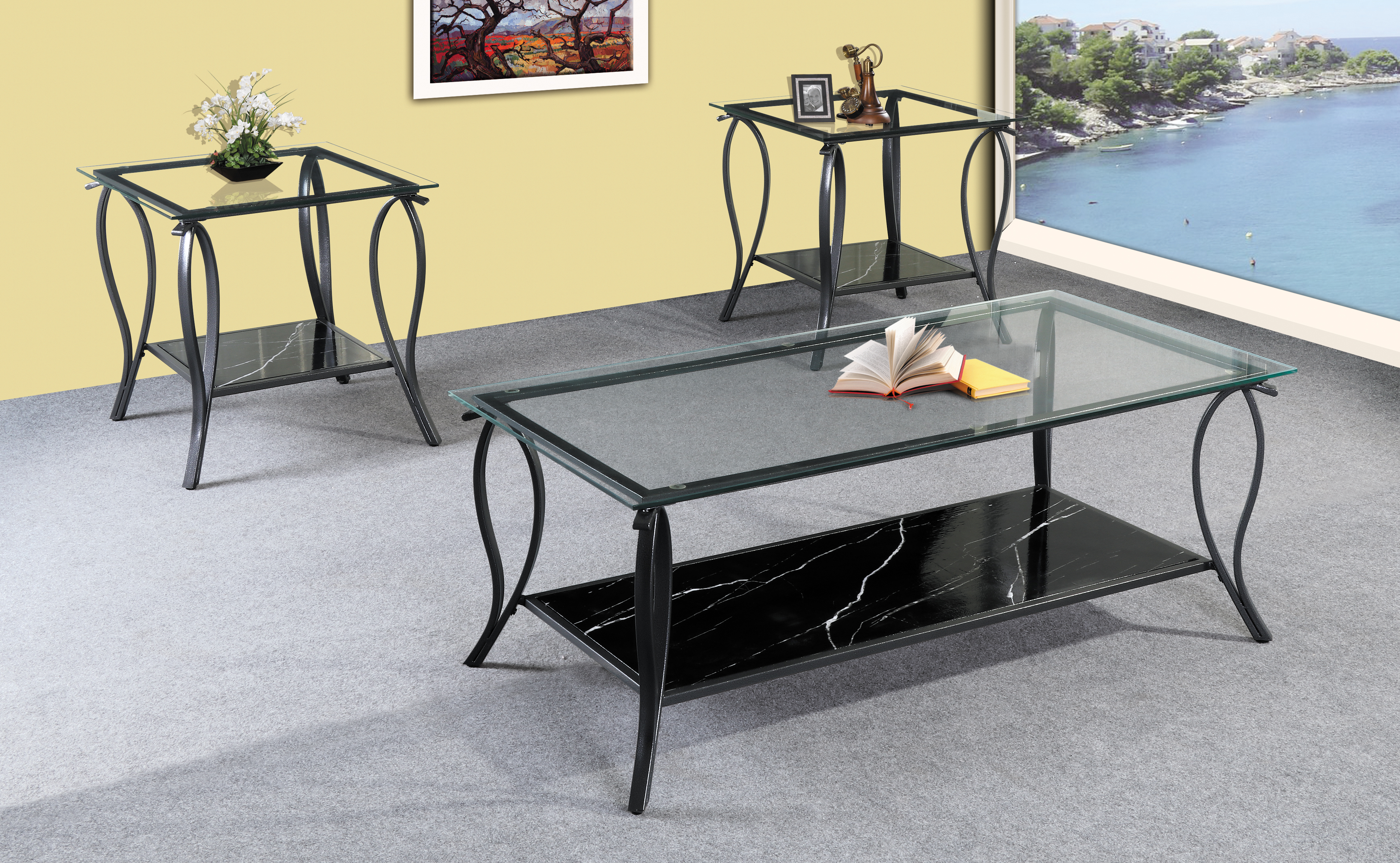 Professional Design Home Book Cabinet - GS-CT914 3pc coffee table set – Xinhai