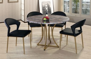 Well-designed China High Polishing Stainless Steel Dining Table Sets