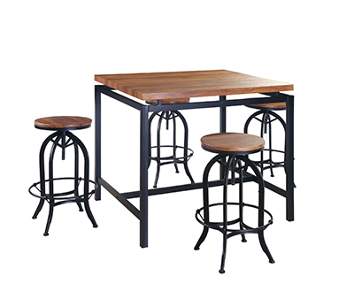 Manufacturer of Wood Dining Table Set For Breakfast - GS-BR1167 5pc bar set – Xinhai