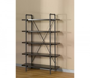 Fixed Competitive Price China 6/10 Shelves Ladder Shelf Modern Design Wood Color Library Bookcase