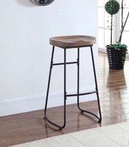 Factory supplied China Stainless Steel Frame Bar Stool with PU and Leather Cushion