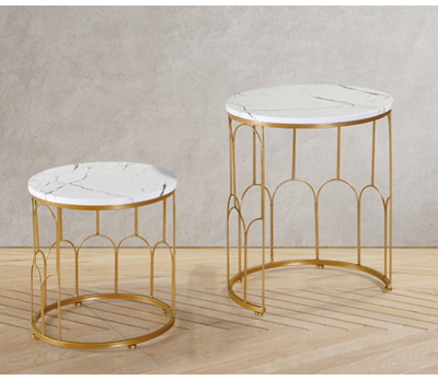 SIDE TABLE WITH GOLD COLOR Featured Image